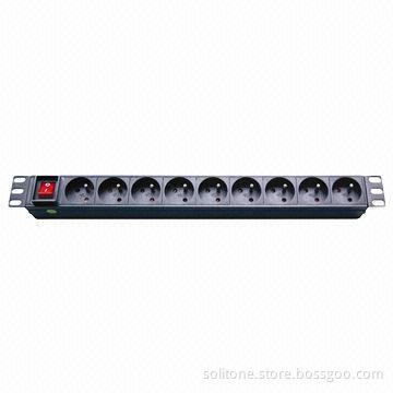Euro Plug Socket 9-Way 16A PDU
